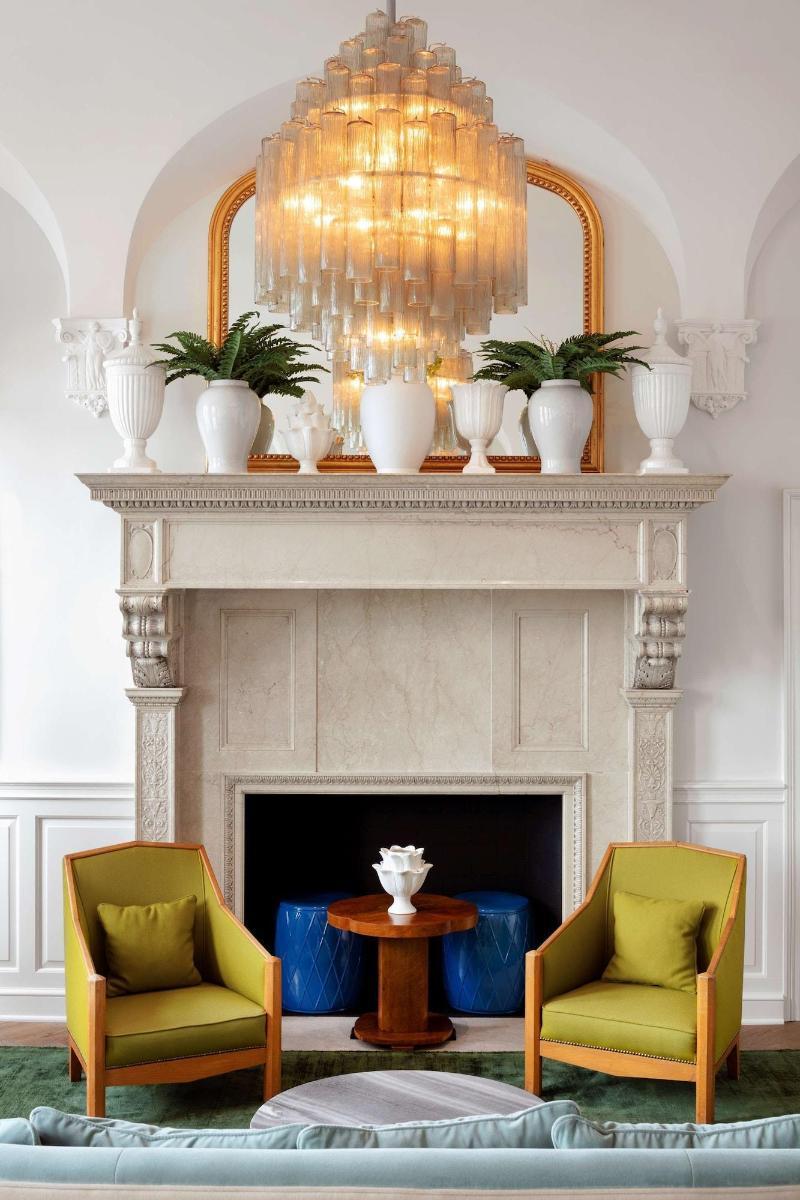 Riggs Washington Dc Hotel Exterior foto A fireplace in the White House